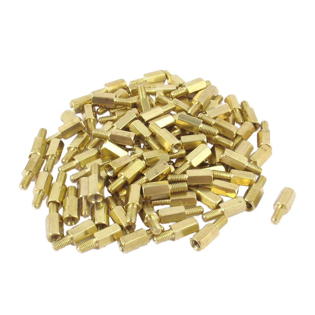 

BOFO 100 Pcs M3 Male Female Brass Hex Stand-off PCB Spacer Pillar 8mm