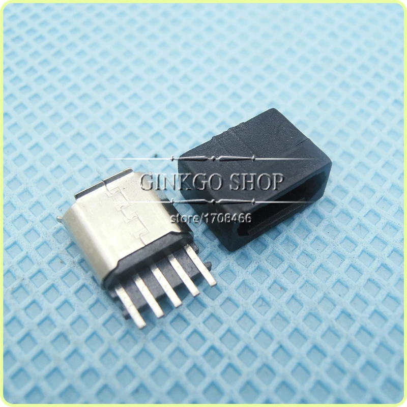 Micro USB 5P Женский Разъем разъем Хвост зарядки 5Pin V8 порт паяльный провод для