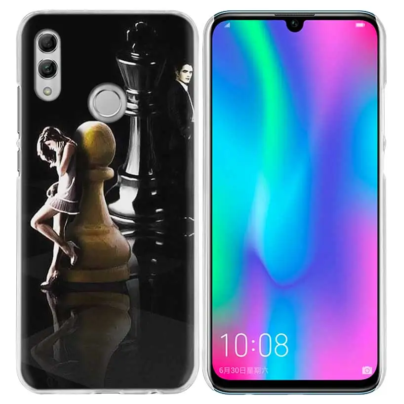 Черный и белый чехол для huawei Honor 8X Y9 20 9 10 Lite Play 8C 8A Pro V20 20i Y6 Y7 Y5 жесткий чехол для телефона из поликарбоната - Цвет: 03