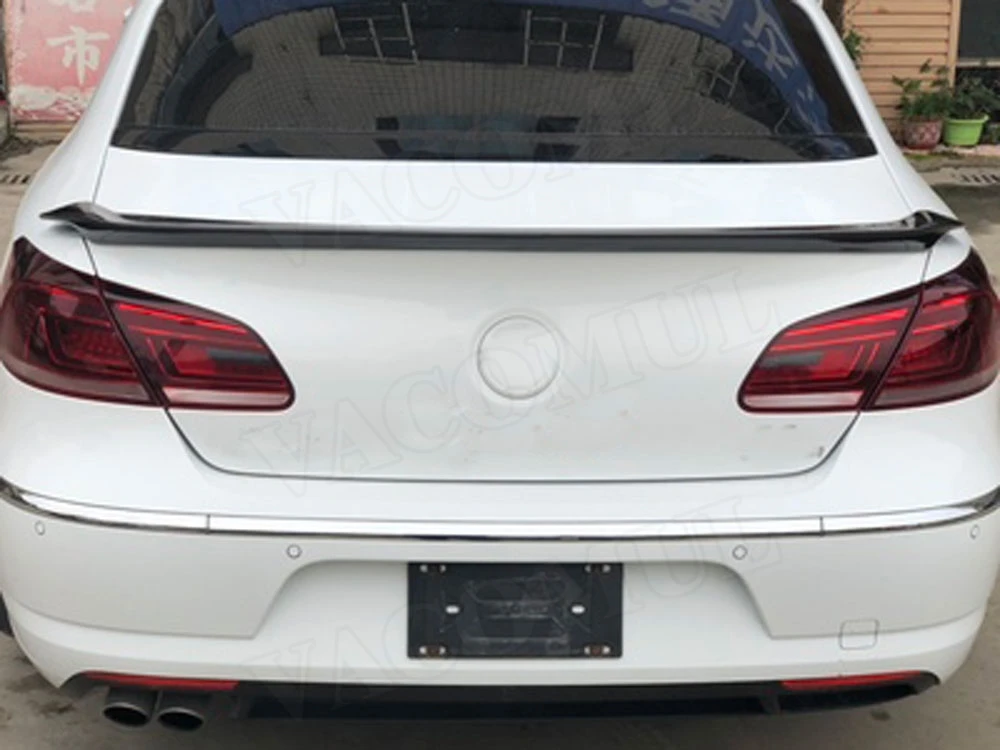 Задний спойлер из углеродного волокна для Volkswagen VW Passat CC Sandard 2009- отделка багажника Наклейка внешняя отделка