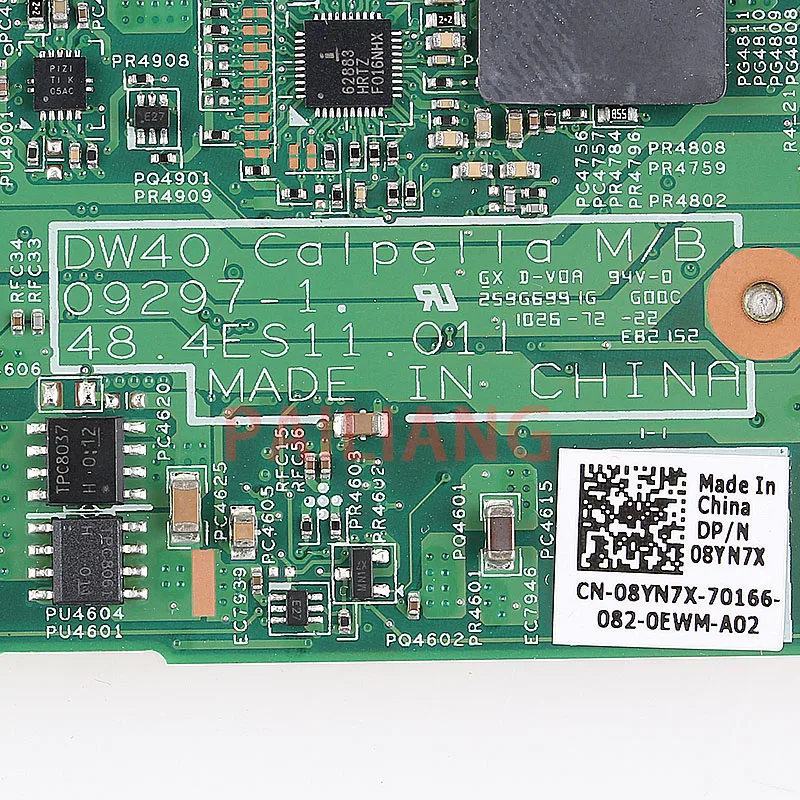 

Laptop motherboard for DELL Vostro 3400 V3400 PC Laptop Mainboard CN-08YN7X 08YN7X DW40 09297-1 48.4ES11.011 full tesed DDR3
