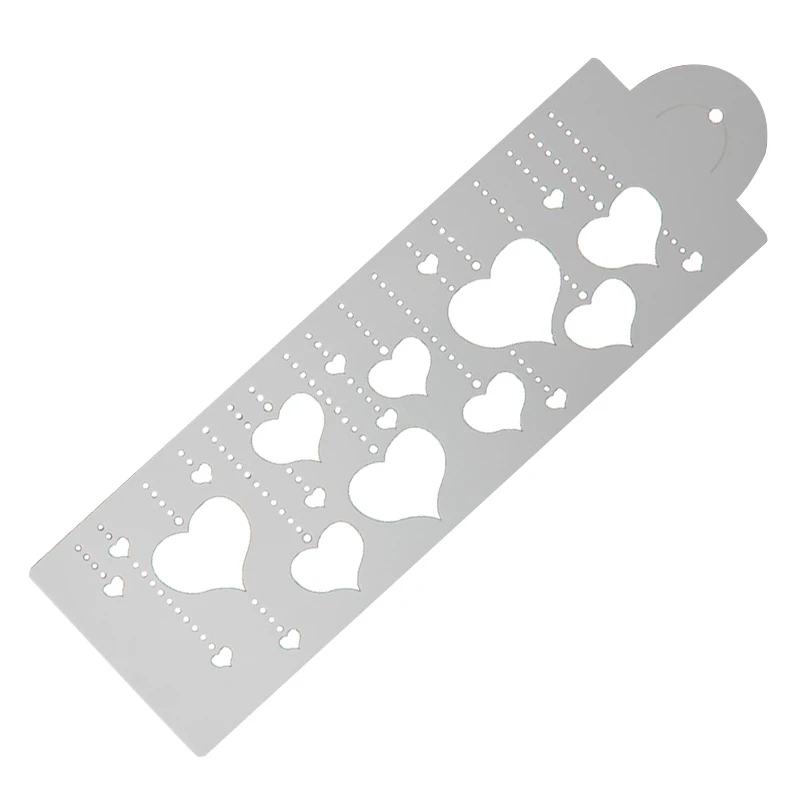 Подвесной трафарет для торта в форме сердца боковой украшение поверхности