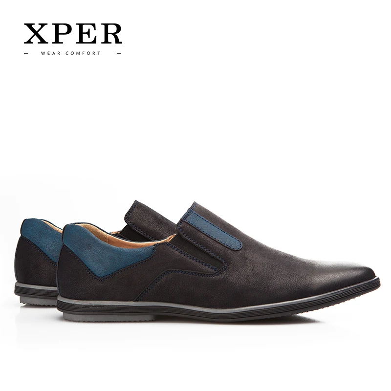 2017 XPER Мужчины Обувь Новая Коллекция Бездельников Удобные Квартиры # YM86831BU/BN |