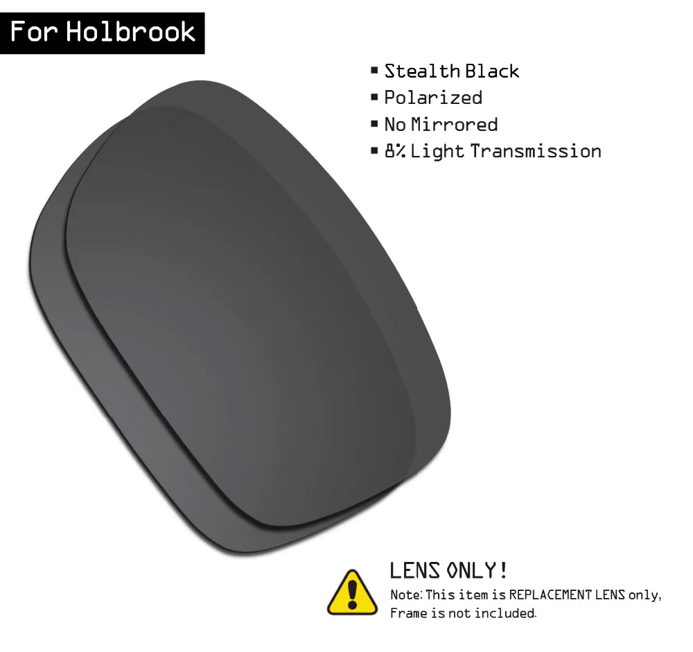 Поляризованные солнцезащитные очки SmartVLT Сменные линзы для Oakley Holbrook Stealth Black|Очки