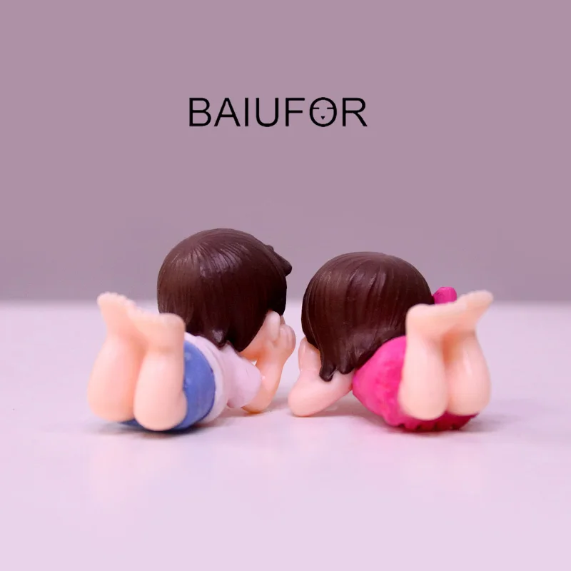BAIUFOR Doll Couple Lover Bride &amp Groom Terrarium Figurines DIY Fairy Garden Miniature Wedding Cake Decor Valentine's Day Gift | Дом и