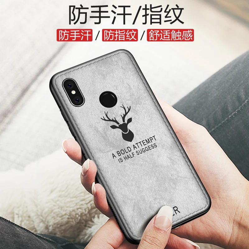 Для Xiaomi Mi Max 3 чехол силиконовый Край Ткань задняя крышка для Max3 олень шаблон coque |