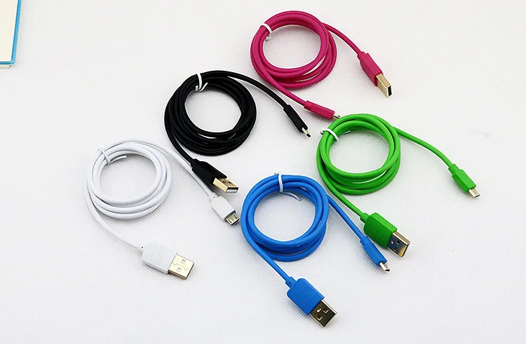 Кабель USB Micro Date Fast Charging для мобильного телефона 2.1A для Huawei / для планшета Android / для iPhone 100 шт. 1M 1.5M 2M 3M и т. д.