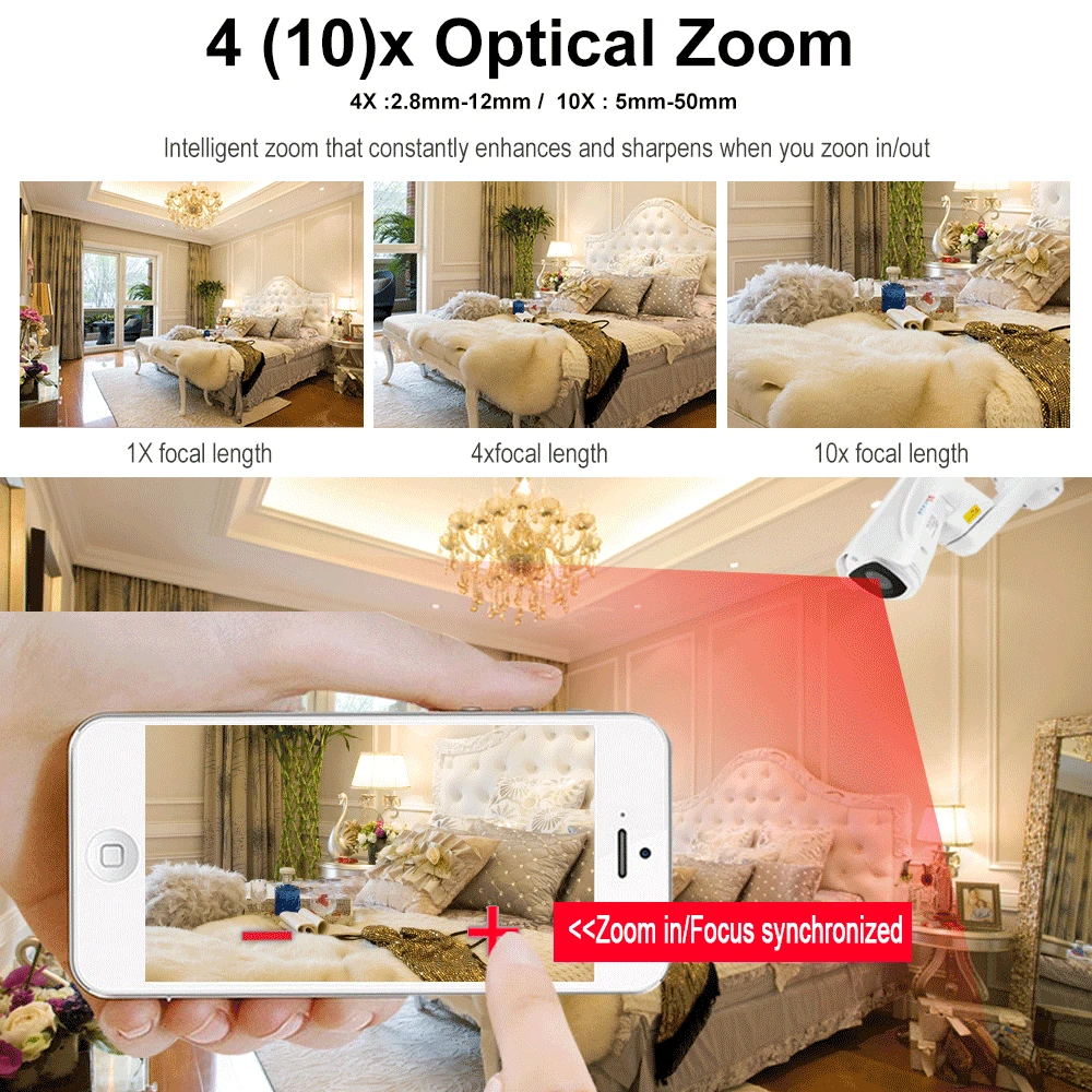 BESDER HI3516C + 1/2.9 ''SONY IMX323 4X 10X Zoom PTZ IP камера FHD 1080P наружная видеонаблюдения DC 12V 48V