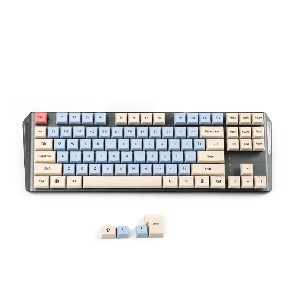 Новое поступление XDA 87 ANSI серая оранжевая Смешанная клавиатура лотоса краситель
