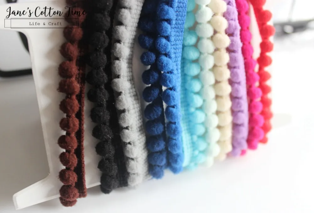 2 ярда неоновый мини помпон декоративная отделка диаметр шара 0 5 см ширина 1