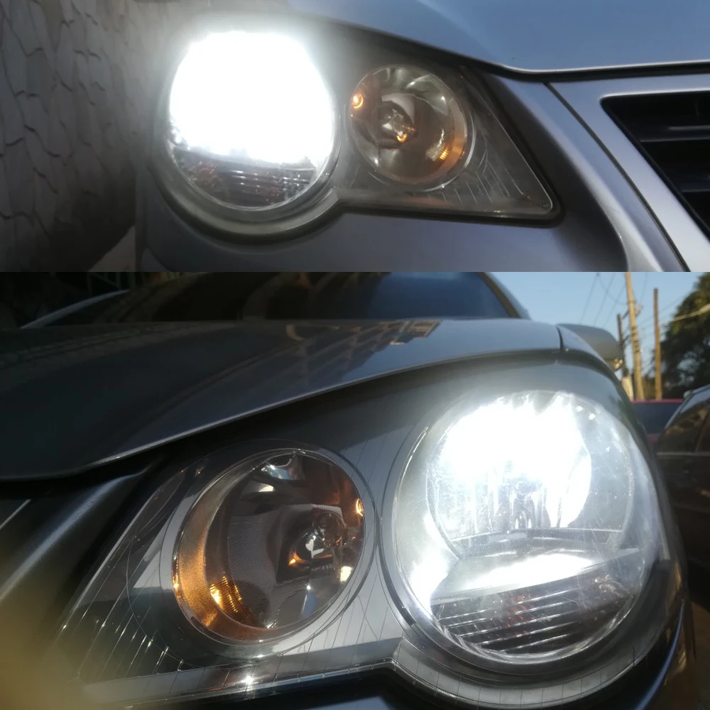 2 шт. светодиодный H7 H4 фары для Авто Canbus 3030 чип 1200LM/лампа огни автомобиля 12V 24V