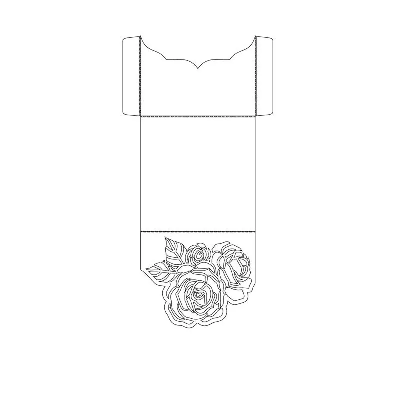 Розовый конверт металлические режущие штампы для скрапбукинга углеродистая