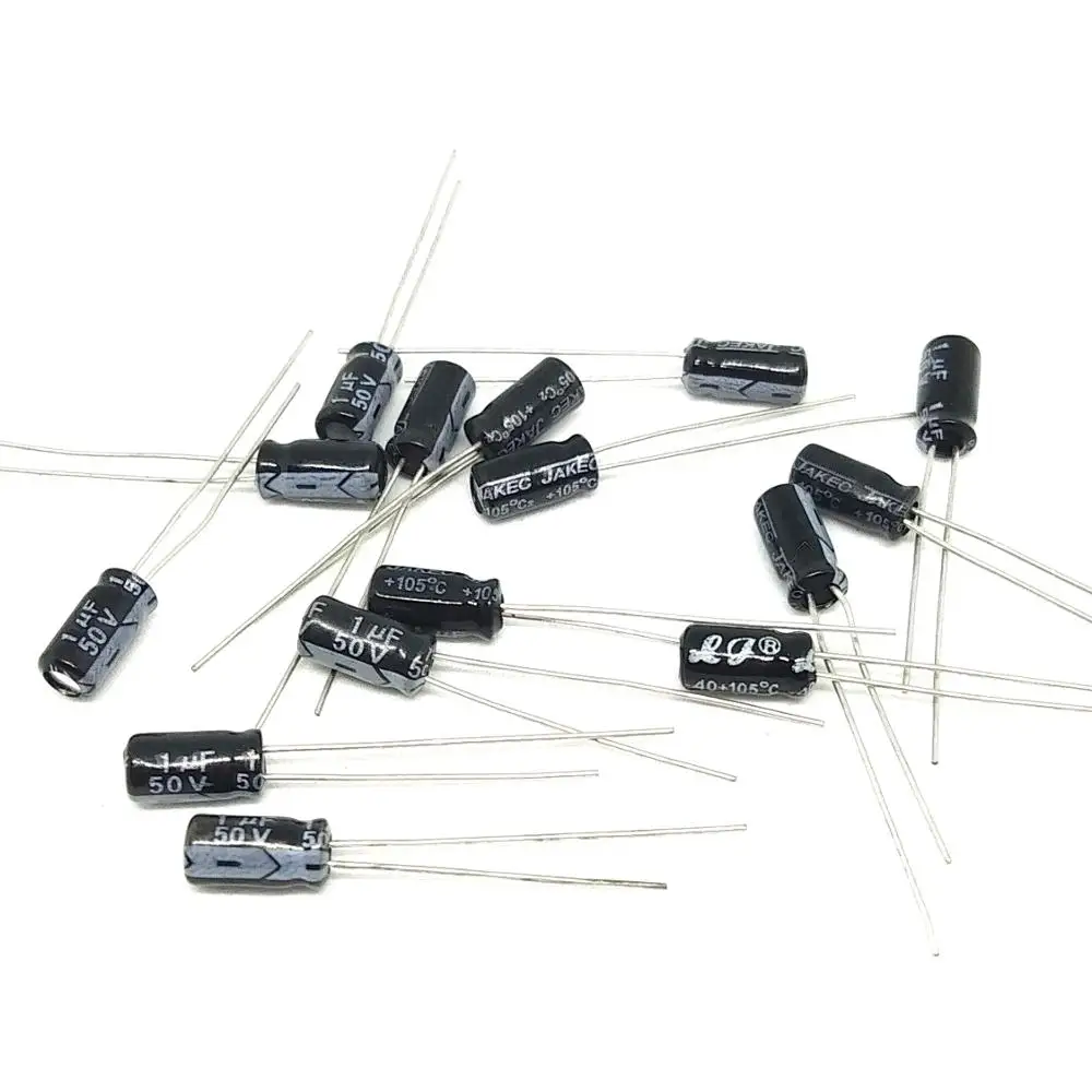 

50PCS electrolytic capacitor 1UF 50V 4x7 ...