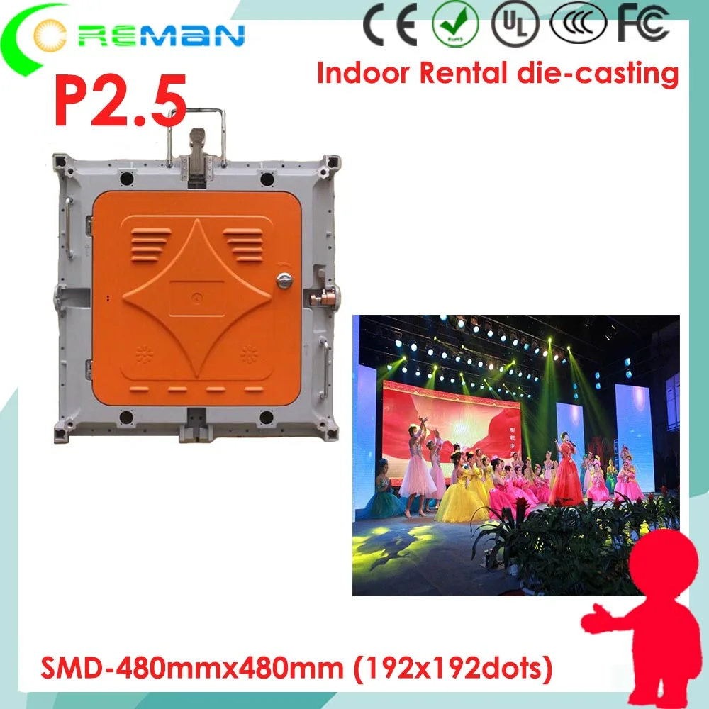 Оптовая цена p2.5 полноцветный светодиодный прокатный дисплей smd P2 P1 P3 HD rgb