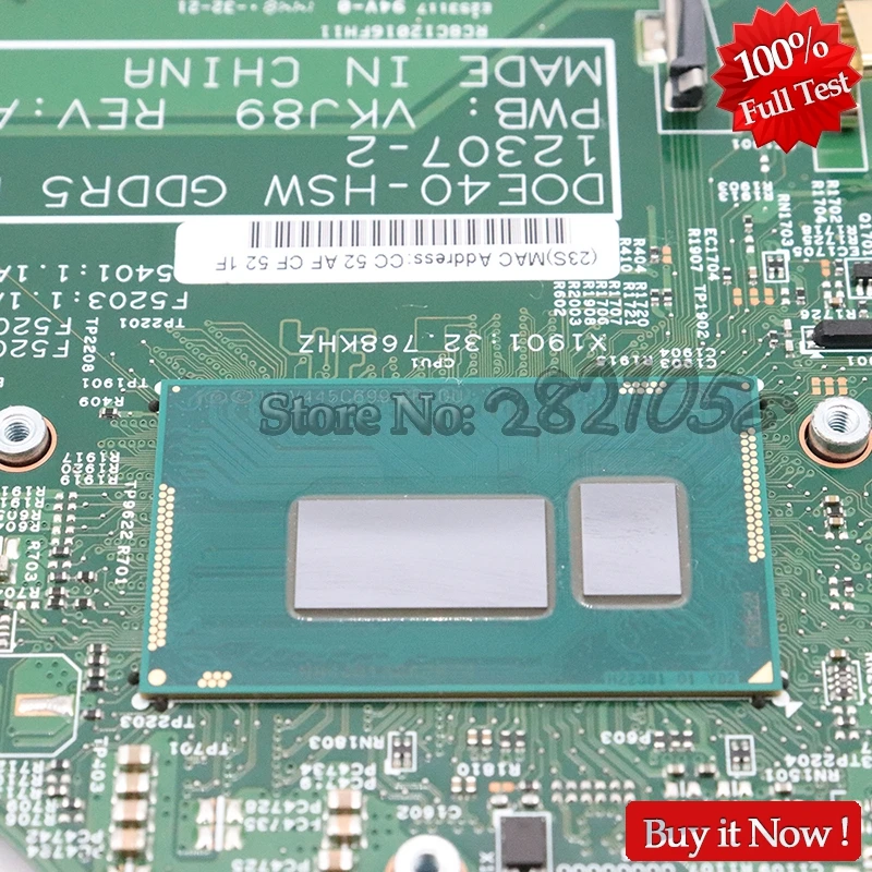 NOKOTION CN-09DJXD 09DJXD для Dell inspiron 3437 5437 Материнская плата ноутбука DOE40-HSW 12307-2 PWB VKJ89 REV A00 2955U