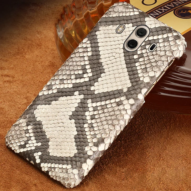 Роскошный чехол из натуральной кожи питона для телефона Huawei mate 30 20 pro P20 P30 Pro Lite