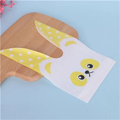 Cute 13 D& P 10 шт милый с кроличьими ушами для печенья мешок подарка для конфет печенья закуски выпечка посылка Свадебные сувениры подарки пасхальное украшение - Цвет: Cute 13