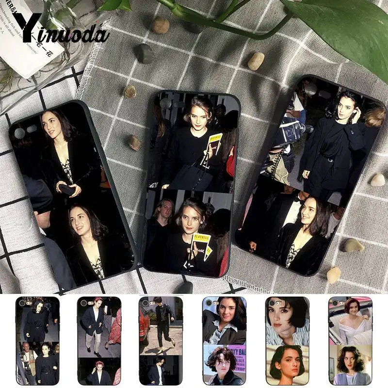 Yinuoda для iphone 7 XSMAX чехол Winona Ryder Привлекательный телефона iPhone 6 X Чехол 6S 6plus 7plus 8 8Plus XS
