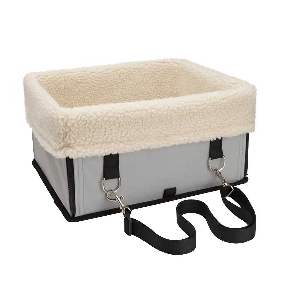 34x29x18cm Pet Dog Car Seat Safety Carrier Autumn Winter Puppy Thick Sheepskin Fur Warm Basket Foldable Bed Travelling Outdoor3 | Дом и сад