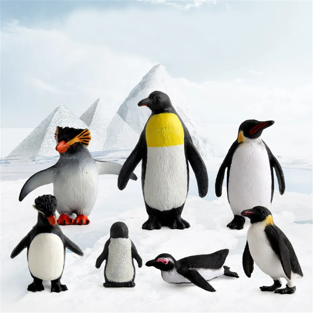 Детские развивающие Модели моделирования фигурка пингвина океанская животная