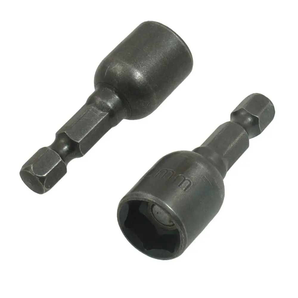 UXCELL 2 шт. серый 1/4 &quotшестигранный гаечный ключ Магнитный 1/4&quot хвостовик 13x41 мм