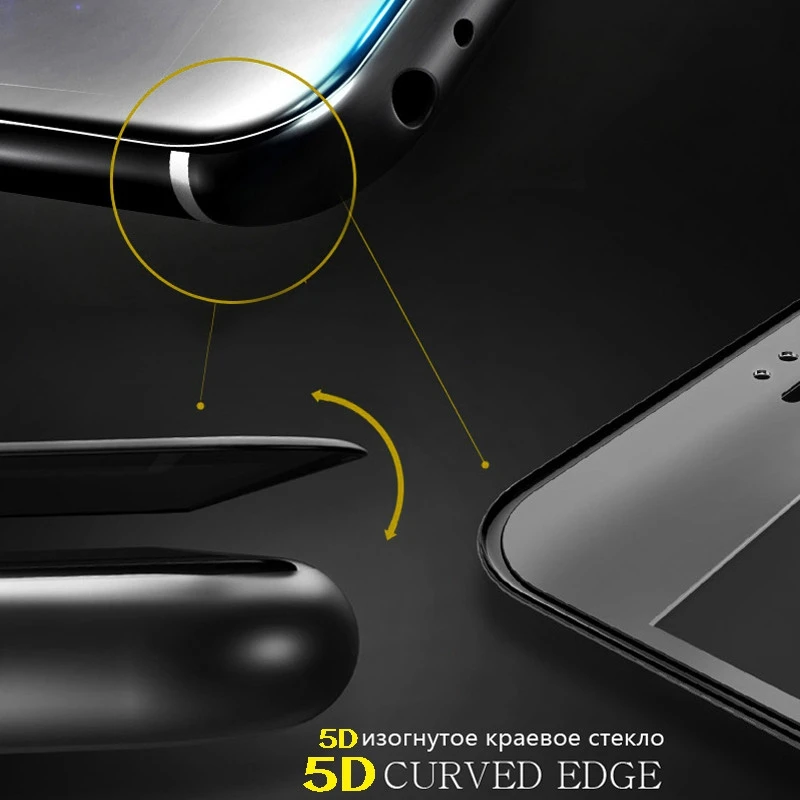 5D закаленное Стекло для huawei P20 Lite фильм полное покрытие P10 плюс Коврики 10 Pro 9 P Smart