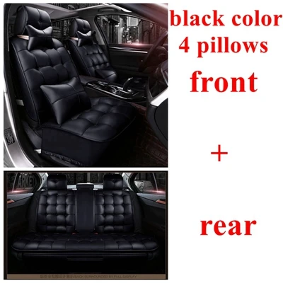Автокресло Обложка для Audi a1 a3 a4 a5 a6 a7 a8 a4L a6L a8L q2 q3 q5 q7 q5L sq5, RS Q3, a4 b8, a4 b6, a3 8 P, a4 b7, a6 c5, a6 c6 - Название цвета: black luxury