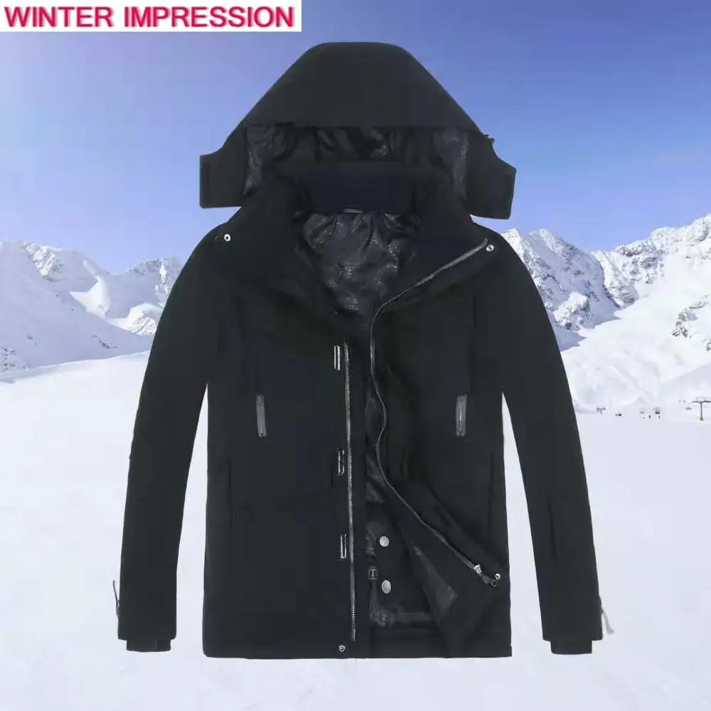 Jackets 1 Брендовые лыжные комплекты для мужчин, новая двухбортовая куртка для сноуборда+ штаны, зимняя одежда для взрослых, водонепроницаемый теплый мужской лыжный костюм с защитой от-30 градусов - Цвет: Jackets 1