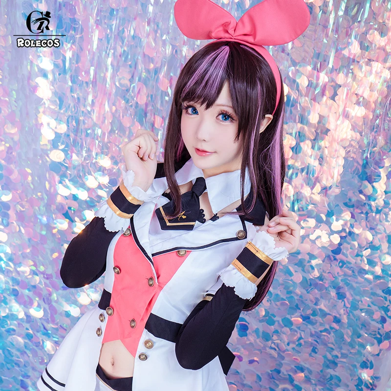 Костюм для косплея ROLECOS Kizuna AI первый костюм виртуальной гимнастики милая