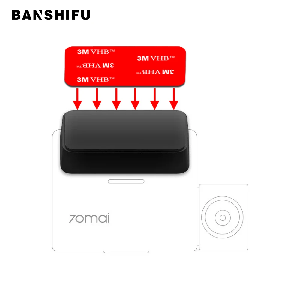 BANSHIFU камера 3 м стикеры крепления применение для Xiaomi 70Mai Pro тире Kamera Держатель DVR с шт. Статический электрическая наклейка