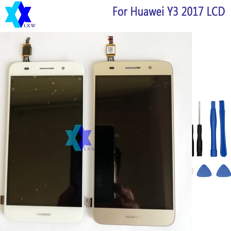 For Huawei Y3 2017 LCD Display and Touch Screen Assembly Repair Part 5.0 inch Mobile Phone Accessories+Tools | Мобильные телефоны и