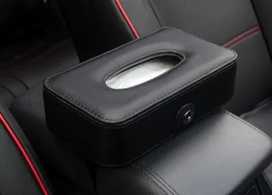 Автомобильный тканевый ящик козырек Тип PU Кожаный Автомобильный держатель для салфеток держатель салфетки автомобильный ящик для сиденья авто аксессуары козырек от солнца - Название цвета: TYPE2