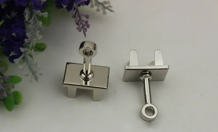 6 шт./лот блокировочная пластина замок стержень пряжки для сумок металлические