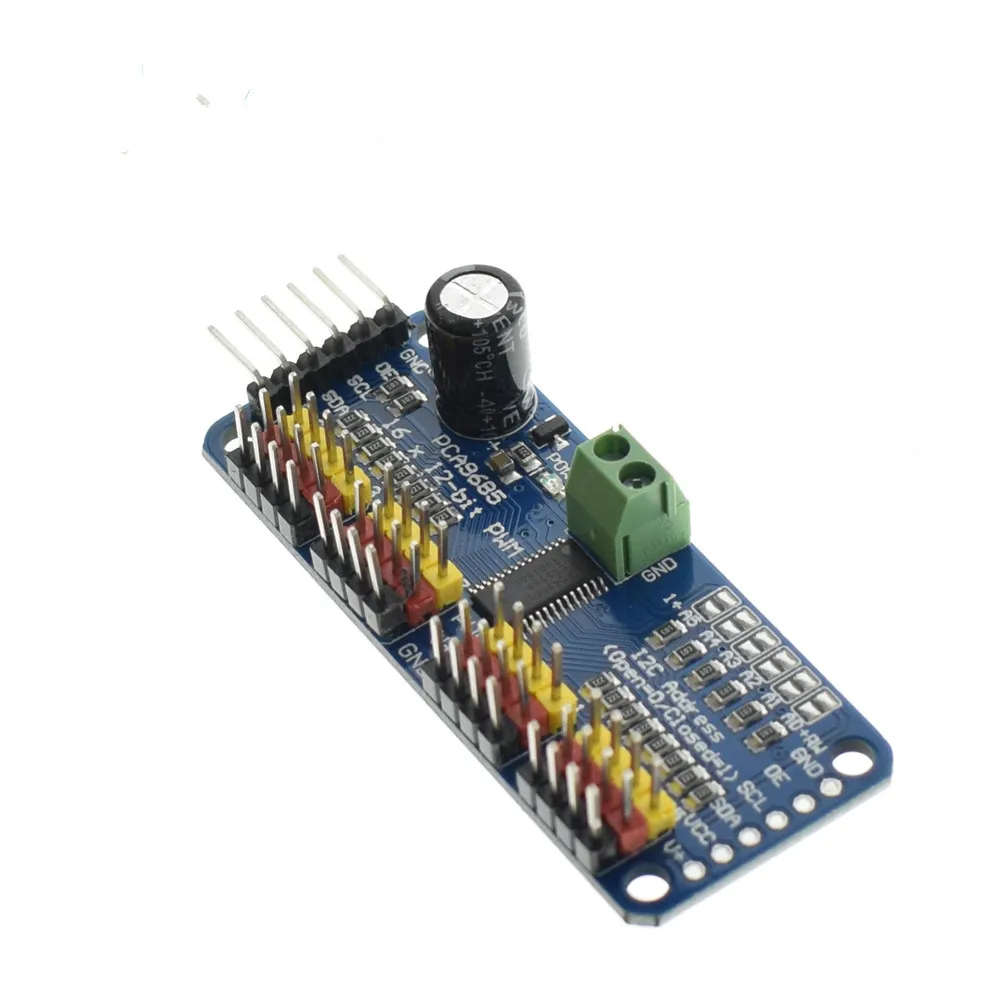 16 канал 12 бит ШИМ/сервопривод I2C интерфейс PCA9685 для Arduino Raspberry Pi DIY servo Щит Модуль #