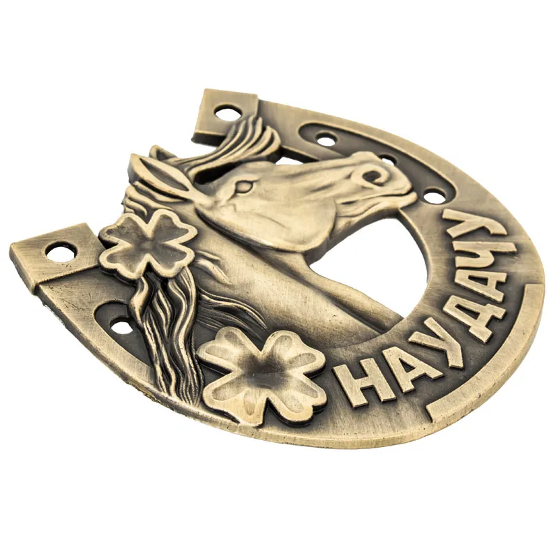 2018 уникальный русский лошадь подковы Новый год украшение дома металлические