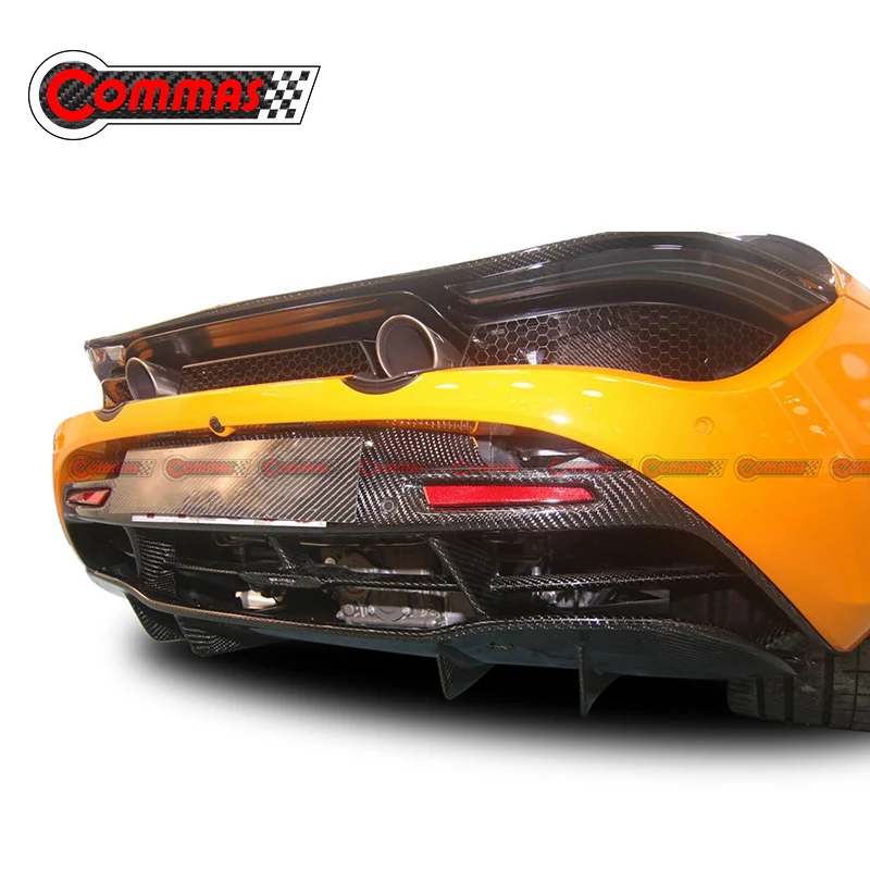 COMMAS сухой углеродное волокно задний бампер для губ Диффузор подходит McLaren 2018 720S
