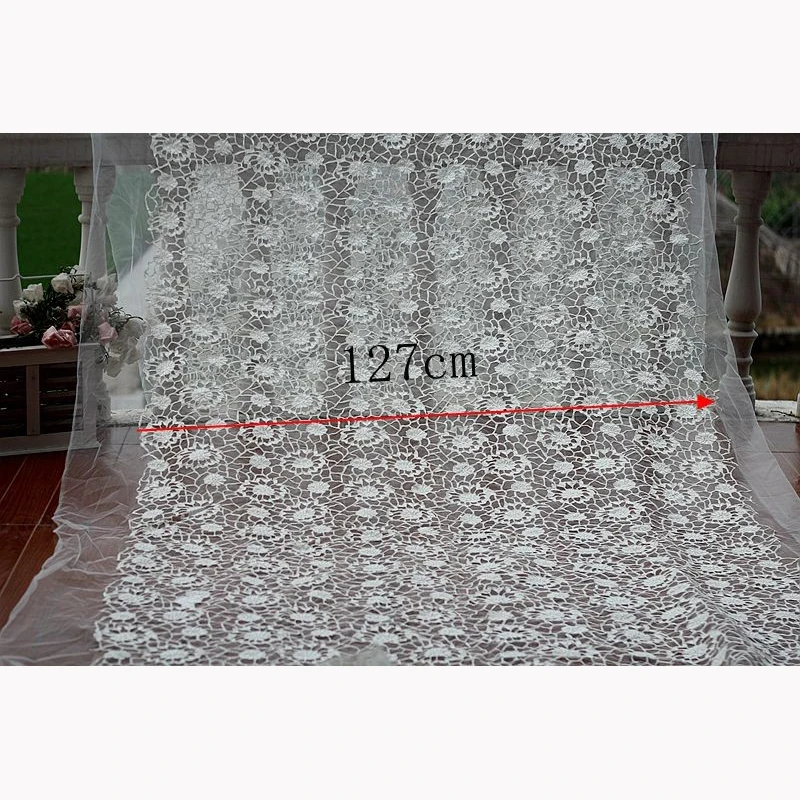 Кружевной Белый аланкон цвета слоновой кости высококачественный шнур свадебная