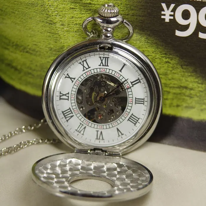 Новинка 2017 механические часы с цепочкой для мужчин и женщин ретро стимпанк