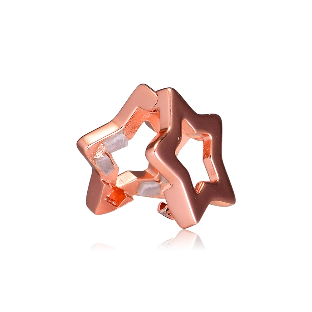 Подходят для браслетов Pandora Reflextions браслет Sleek звезда клип бусины подвески Для