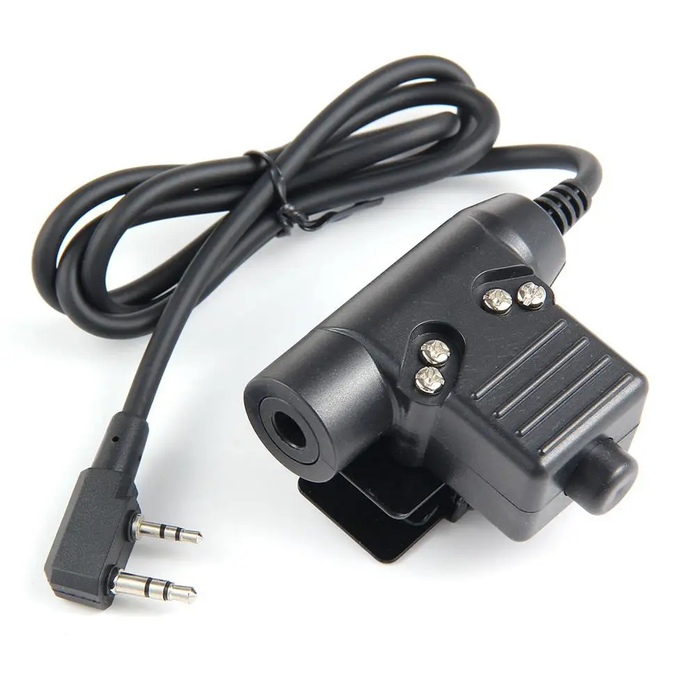 PTT line for Kenwood WST Gen.5 шлем для связи с шумоподавлением коллекция звуковых наушников наушники с шумоподавлением тактические аксессуары Outdo - Цвет: PTT line for Kenwood