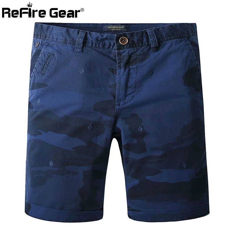 Мужские камуфляжные тактические шорты ReFire Gear летние дышащие повседневные Мягкие