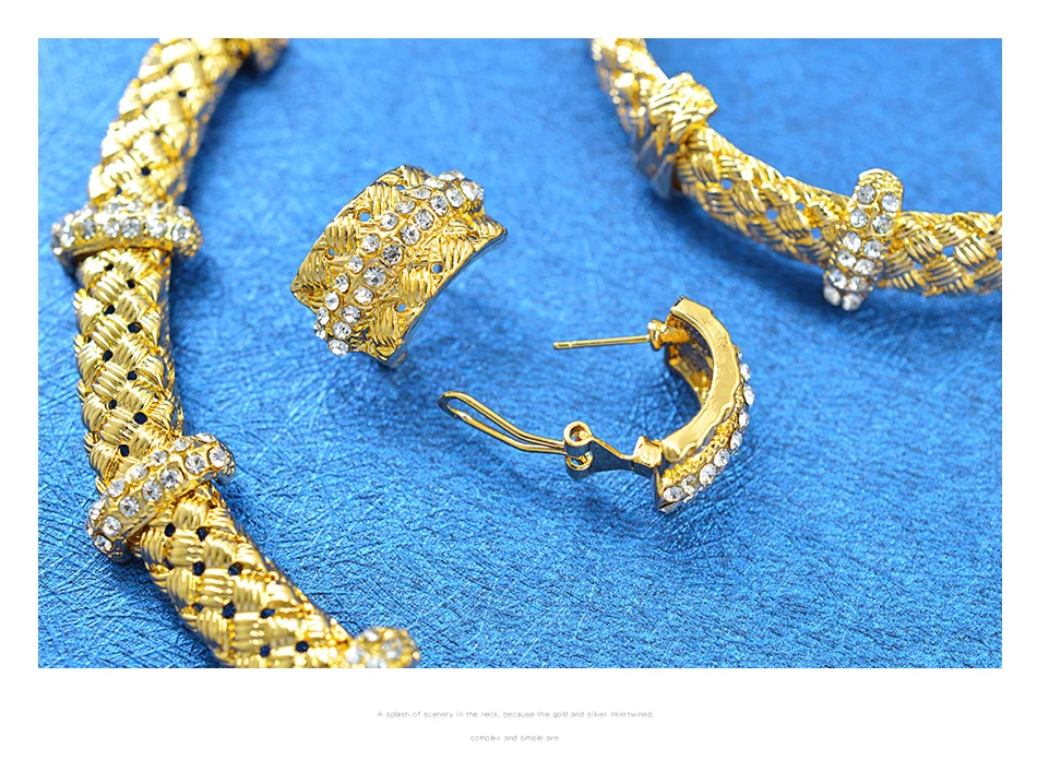 Sunny Jewelry большой круглый свадебный набор украшений для женщин свадебный комплект ювелирных изделий ожерелье серьги кольцо браслет вечерние ювелирные изделия подарок