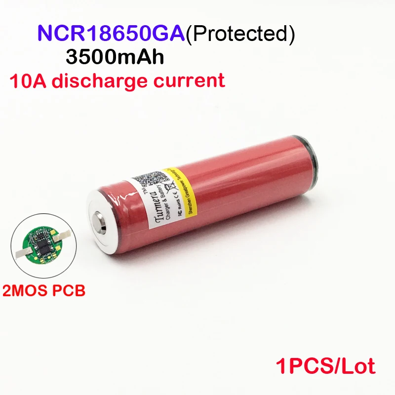 Ncr18650ga 3500 мАч для ncr18650ga защищенные 3 6 В 10A плоские перезаряжаемые батареи 18650 батарея NOV10|battery 18650|18650 batteryrechargeable