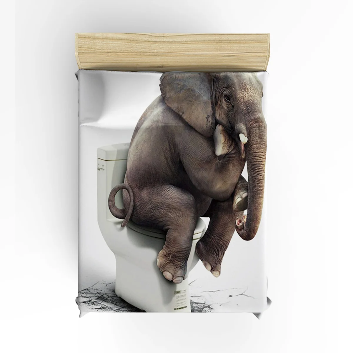 Забавные Животные Дизайн Слон 3D постельное белье 4 шт.