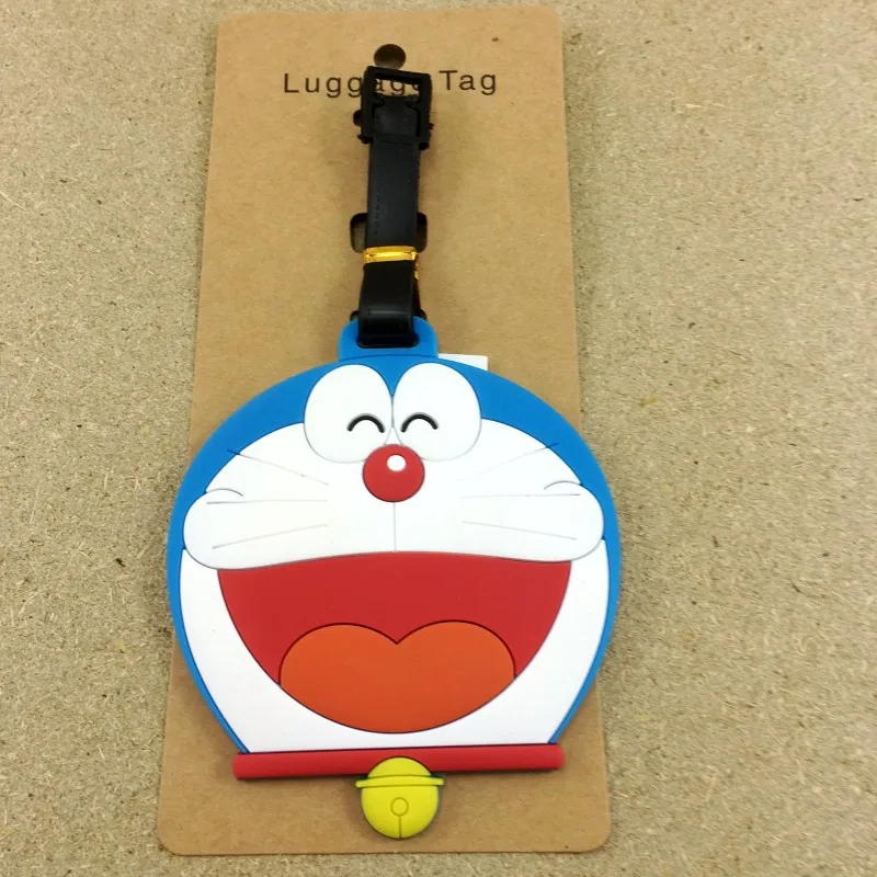 2018 Mala аксессуары для путешествий багажная бирка Doraemon мультяшный силикагель