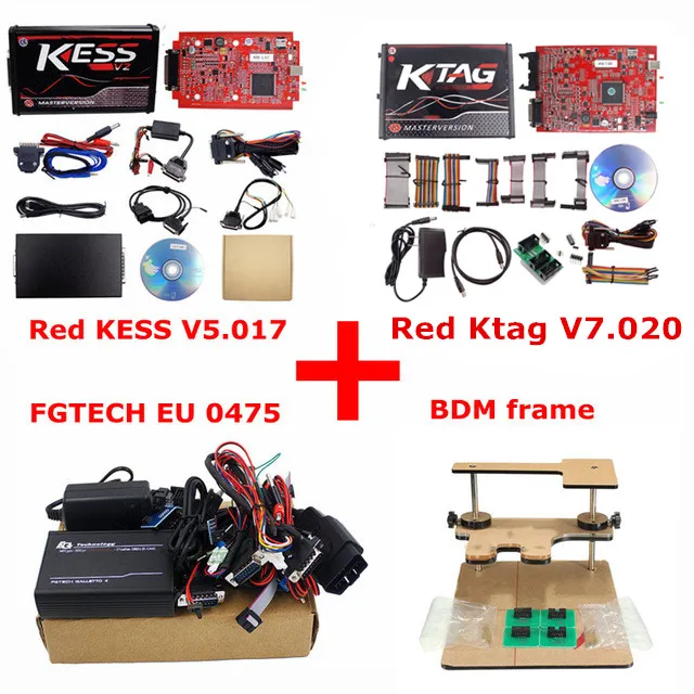 SW V2.47 EU Kess V5.017 Ktag V7.020 онлайн неограниченная Версия EU 0475 Fgtech Galletto 4 V54 светодиодный BDM Рамка полный набор ЭКЮ программист - Цвет: Серый