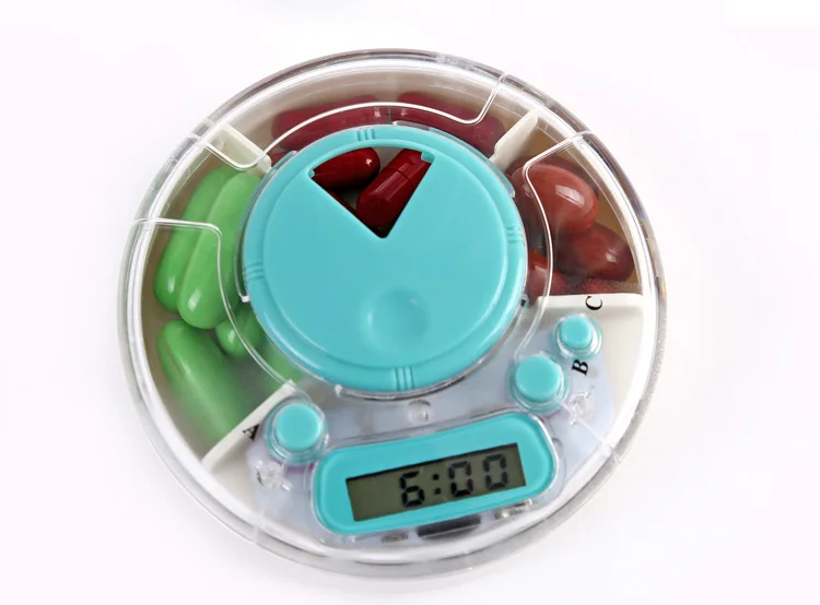 Электронная медицина коробка контейнер для интеллекта время таблетки чехол s