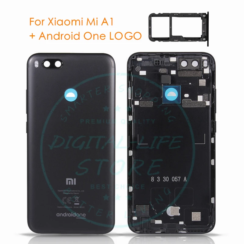 Для Xiaomi Mi A1 Задняя крышка батареи для Android одна Задняя Дверь Корпус для Xiaomi Mi A1 androidone задняя металлическая крышка запчасти