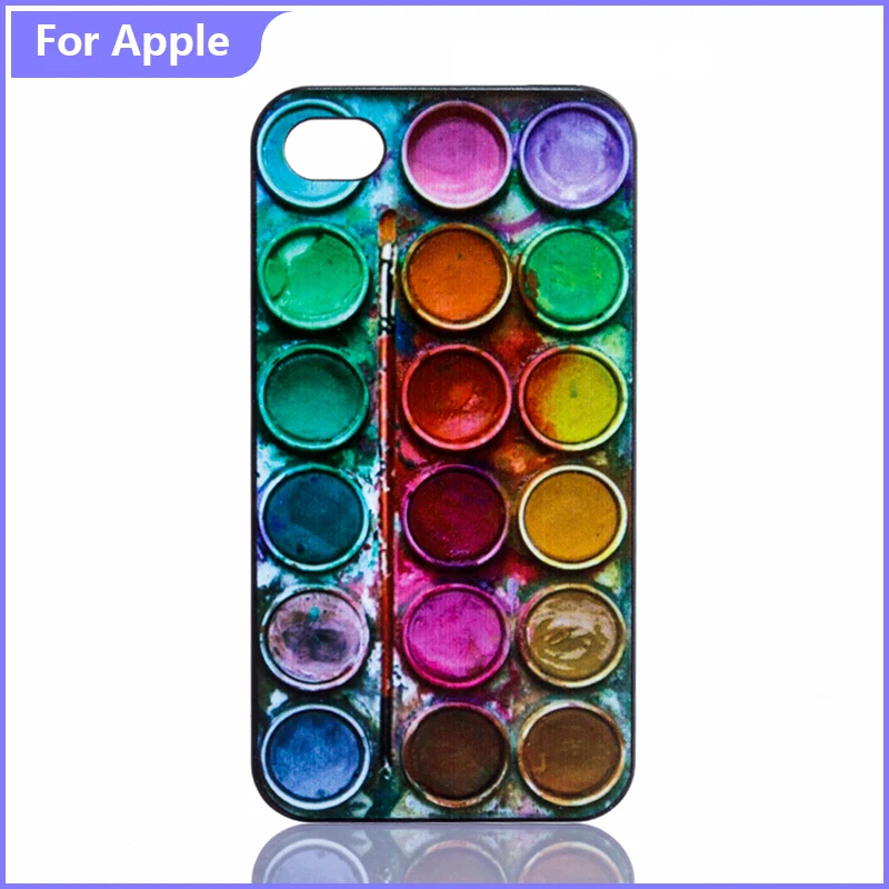 Горячие Продажи Телефона Case Для iPhone 7 4 4S 5 5S 5C 6 S Plus SE Холодный Цвет Paintbox Краска