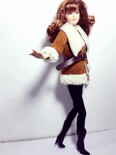 Зимнее пальто Новые кукольные аксессуары Girl DIY 1/6 Одежда для кукол кашемировая
